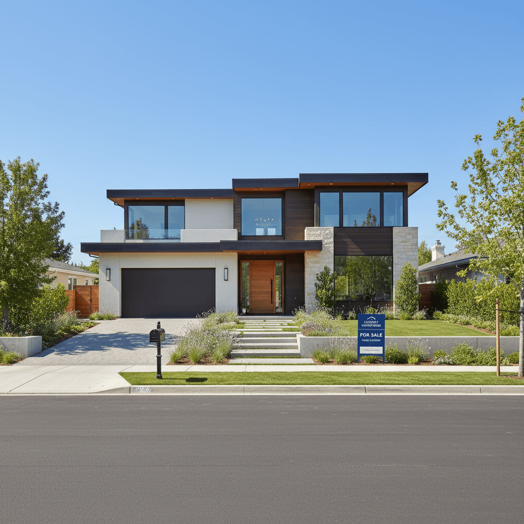 Real estate property photography showcasing home exterior