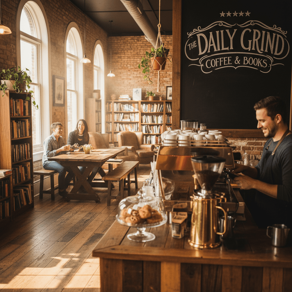 Interior business photography with natural ambient light