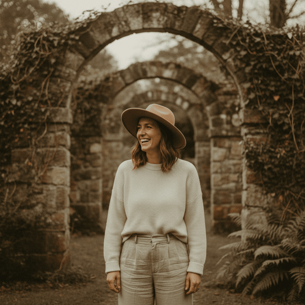 Creative editorial portrait for personal branding project